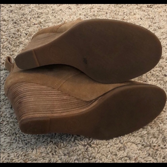 Suede wedge booties - Picture 6 of 6